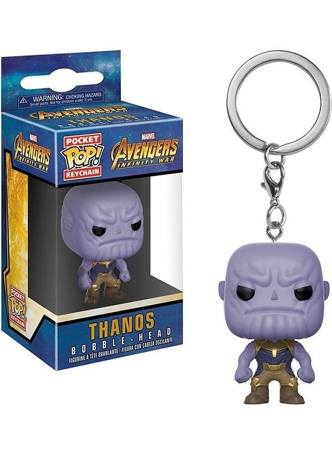 Funko Pop! Marvel Avengers Thanos  Figure Toy Keychain Multicolour - Image 1