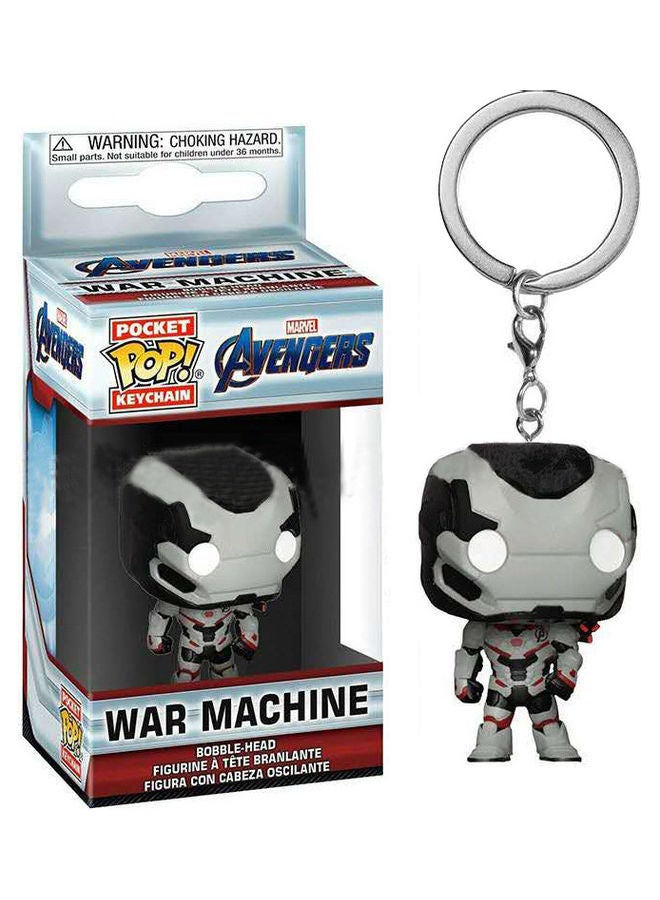 Funko - POP! New Iron Man Pendant Figure Toy Keychain Grey/Black - Image 1