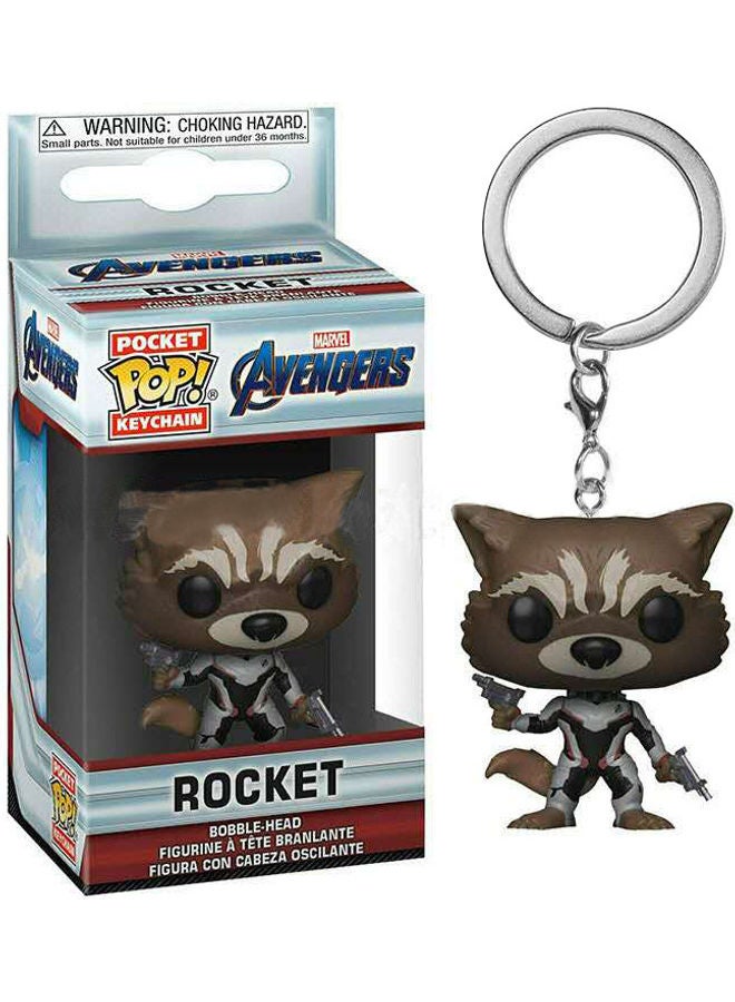 Funko - Pop! The New Rocket Raccoon Figure  Toy Keychain Multicolour - Image 1