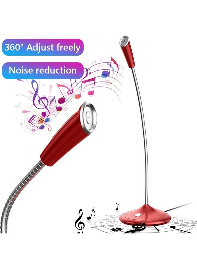 3.5mm/USB Adjustable Desktop Microphone Studio Recording Mic for PC Computer XDY37532 Black - Image 2