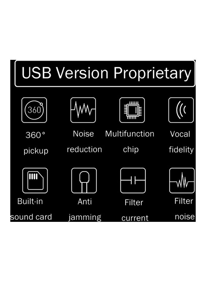 3.5mm/USB Adjustable Desktop Microphone Studio Recording Mic for PC Computer XDY37532 Black - Image 5