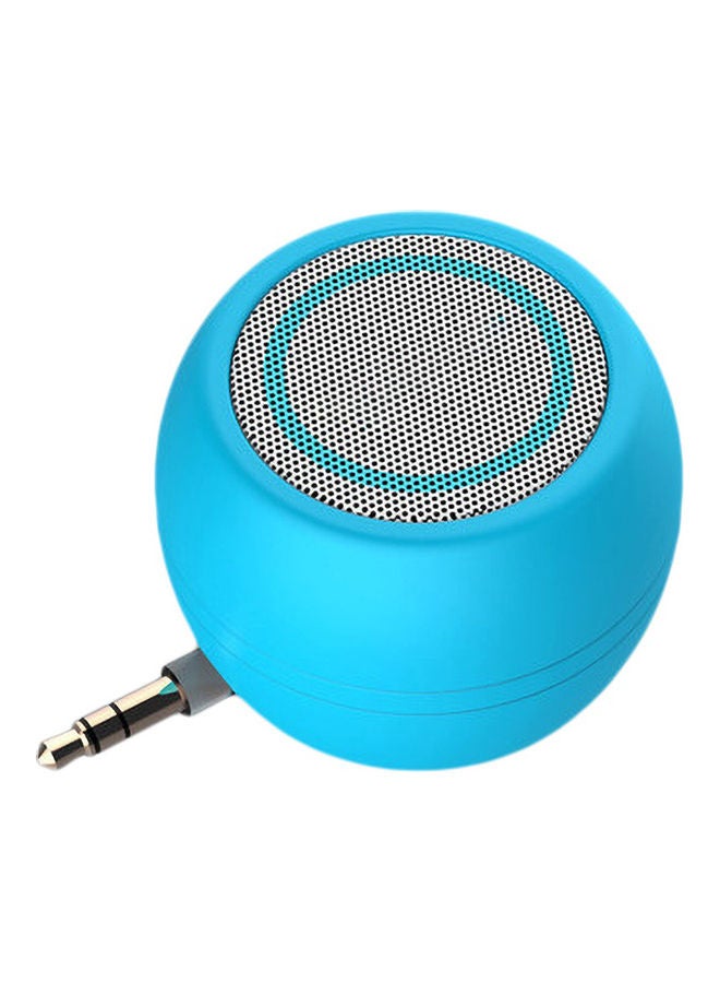 A5 3.5mm Mini Music Speaker Loudspeaker Sound Amplifier for Mobile Phone Laptop Blue - Image 1