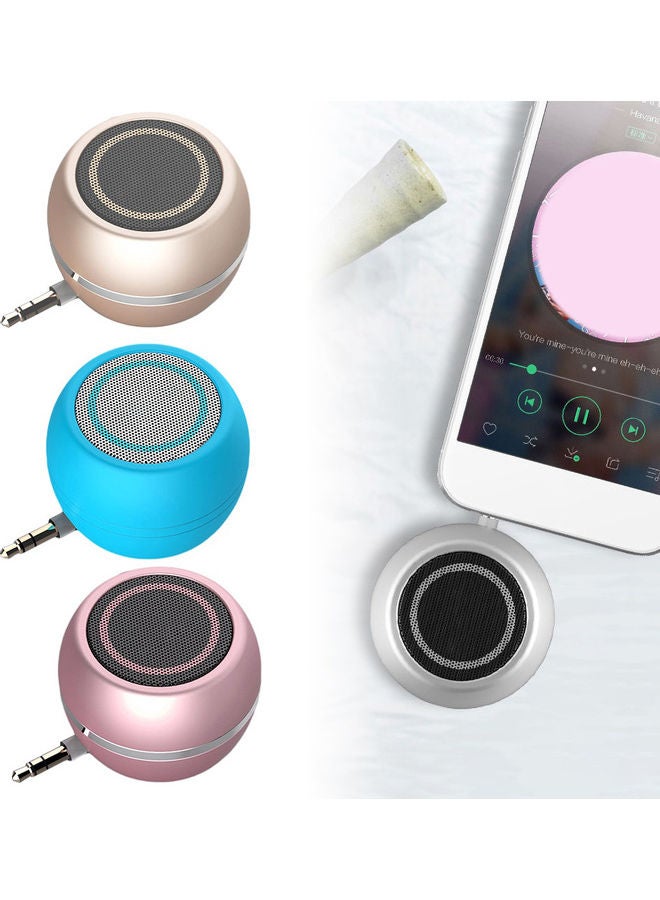 A5 3.5mm Mini Music Speaker Loudspeaker Sound Amplifier for Mobile Phone Laptop Blue - Image 2