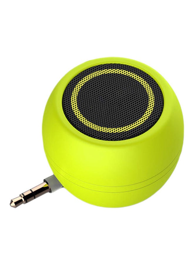 A5 3.5mm Mini Music Speaker Loudspeaker Sound Amplifier for Mobile Phone Laptop Green - Image 1