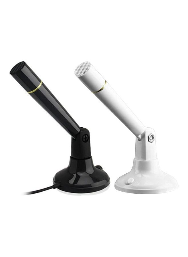 ميكروفون تسجيل صوتي للأستوديو قابل للتعديل مقاس 3.5 مم للكمبيوتر المكتبي والحاسوب طراز G22 XDY37648 أسود - Image 2