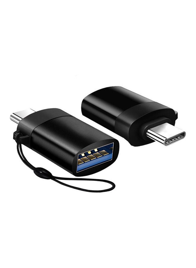 محول OTG بمنفذ Type C ذكر إلى USB 3.0 أنثى ذهبي وردي - Image 2