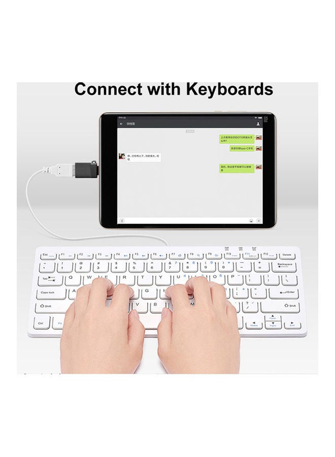 محول OTG بمنفذ Type C ذكر إلى USB 3.0 أنثى ذهبي وردي - Image 5