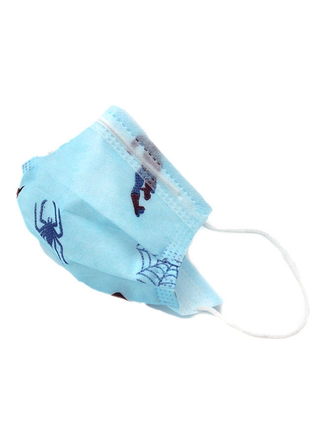 Generic - 50-pieces Printed Disposable Face Mask for boys Blue Color. - Image 1