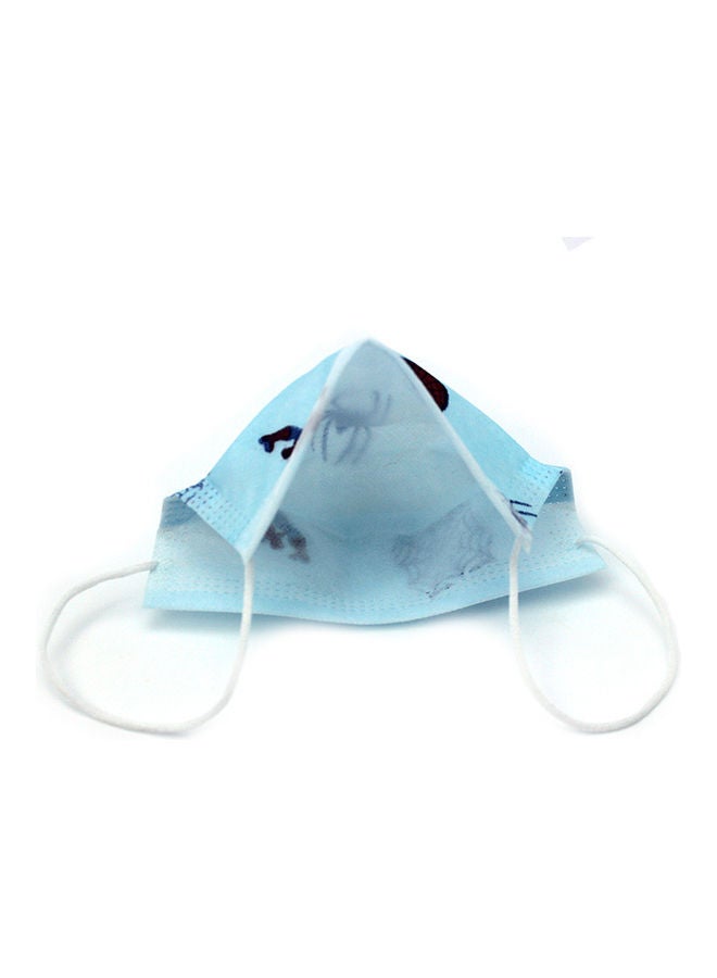 Generic - 50-pieces Printed Disposable Face Mask for boys Blue Color. - Image 1