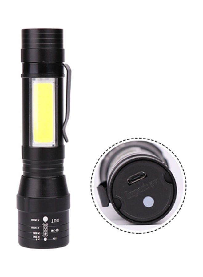 Beauenty USB Rechargeable Zoom Flashlight Black 12.2x3.1x2.5cm - Image 3