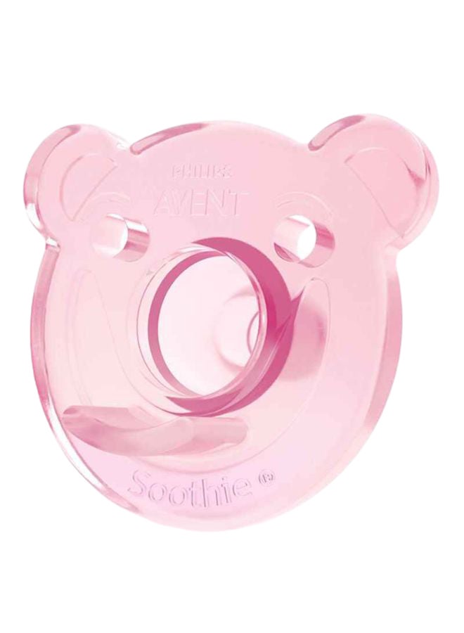 Soothie Pacifier, Pack of 2 - Bear Shape, Pink/Purple