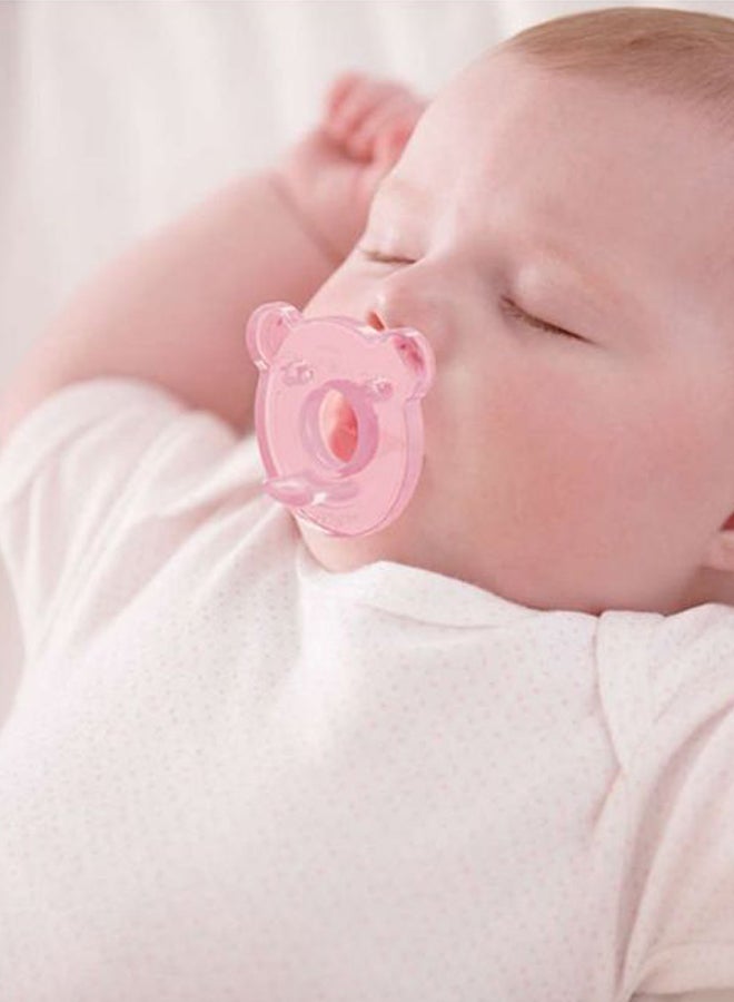 Soothie Pacifier, Pack of 2 - Bear Shape, Pink/Purple