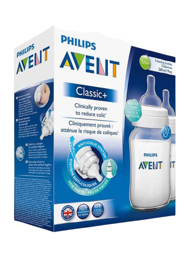 Philips Avent 2-Piece Classic+ Feeding Bottle Set 260ml - Image 2