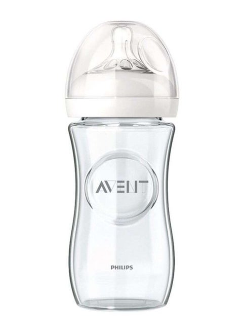 Natural Glass Feeding Bottle 240ml