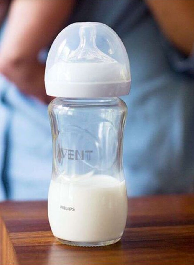 Philips Avent Natural Glass Feeding Bottle 240ml - Image 2