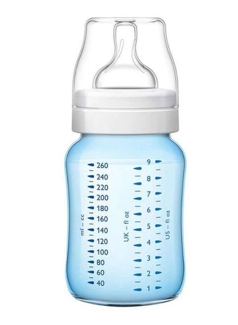 Classic Plus Feeding Bottle, Blue, 260 ml