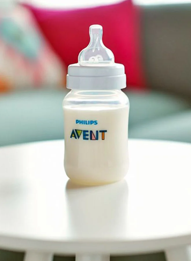 Philips Avent مجموعة من حلمتي رضاعة كلاسيك بلس بتدفق متوسط، شفاف
