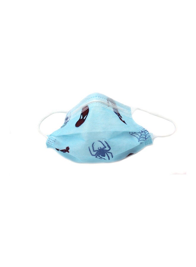 Generic 5-pieces Printed Disposable Face Mask for boys Blue Color.  - Image 3