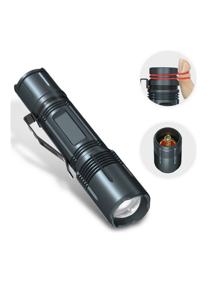Beauenty - Multifunctional Tactical Flashlight Black 13x2.9x2.5cm - Image 1