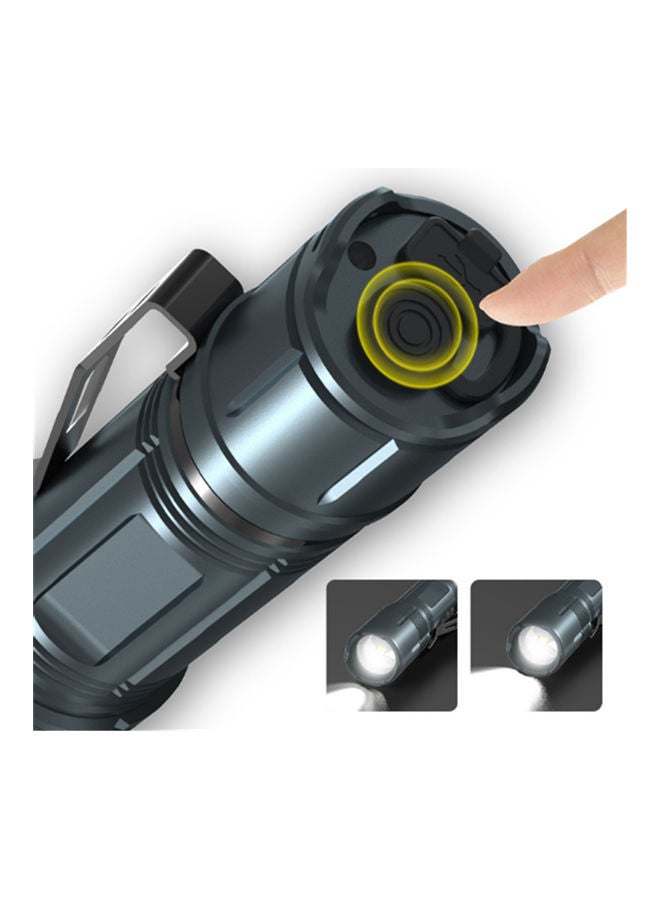 Beauenty - Multifunctional Tactical Flashlight Black 13x2.9x2.5cm - Image 1