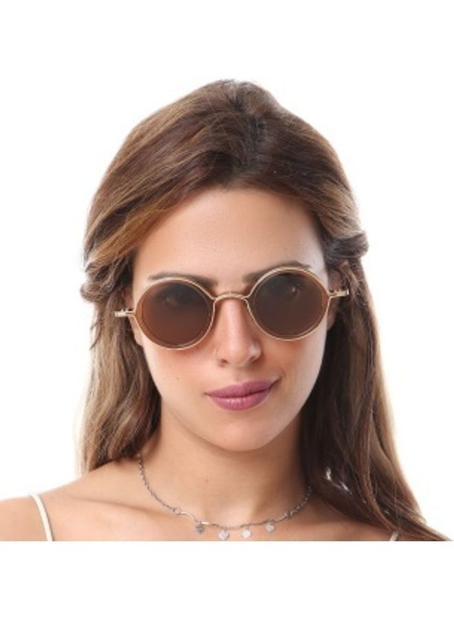 ERICHRIS Optical Eyeglass Round Frame With Case - Image 2
