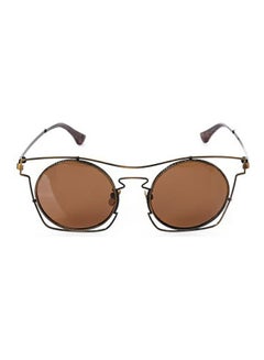 women Optical Eyeglass Hexagon Frame With Case
