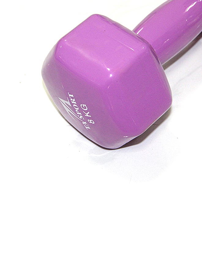 Vinyl Dipping Dumbbell 8kg - Image 3