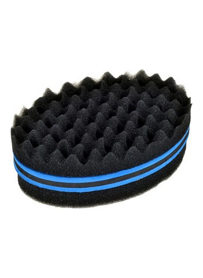 Double Sided Magic Hair Brush Sponge Wave Dreads Locking Curl Coil Afro Barber Tool Black 15*15*15cm