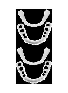Generic 2Pair / 4PCS Teeth Whitening Artificial Dentures Dental Tools Disposable Braces Mouth Tray multicolor 7*7*7cm  - Image 1