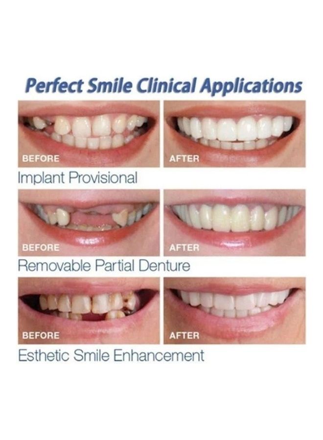 Generic - 2Pair / 4PCS Teeth Whitening Artificial Dentures Dental Tools Disposable Braces Mouth Tray multicolor 7*7*7cm - Image 1