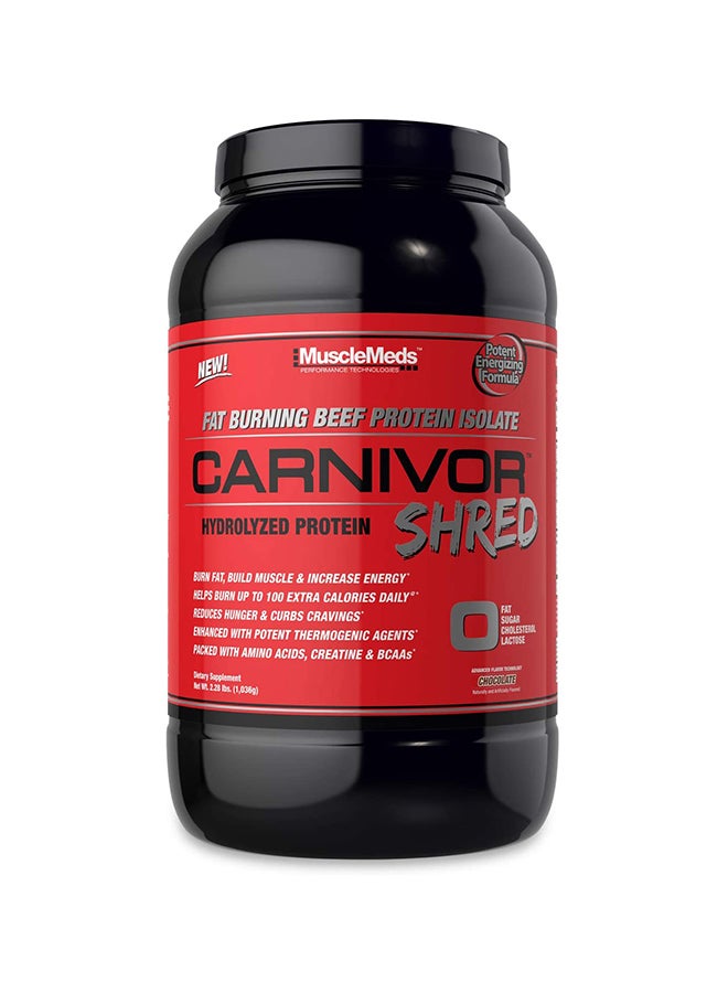 MUSCLEMEDS Carnivor Shred Hydrolized Protein - Chocolate Flavor - 2.19 Lbs 