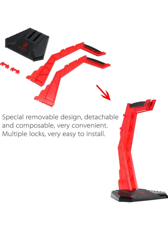 Sades Gaming Headphone Stand Earphone Holder For Sony AKG Sennheiser Logitech Other Headsets Red  - Image 5