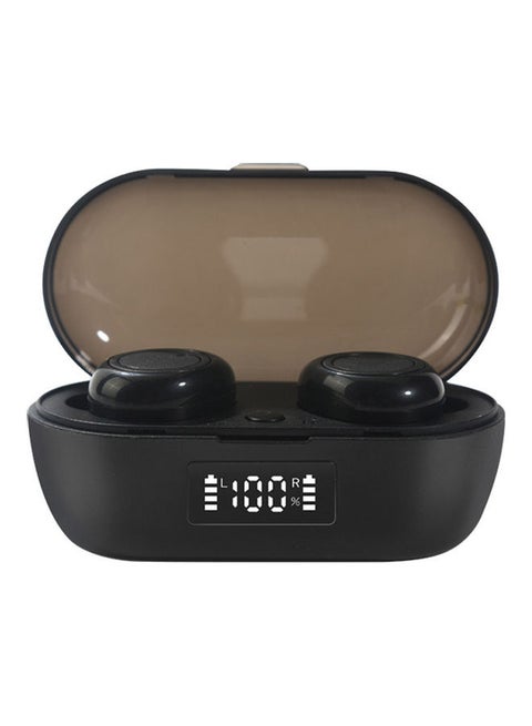 Mini TWS Bluetooth 5.0 True Wireless In-Ear Headphones With Mic And Charging Case Black