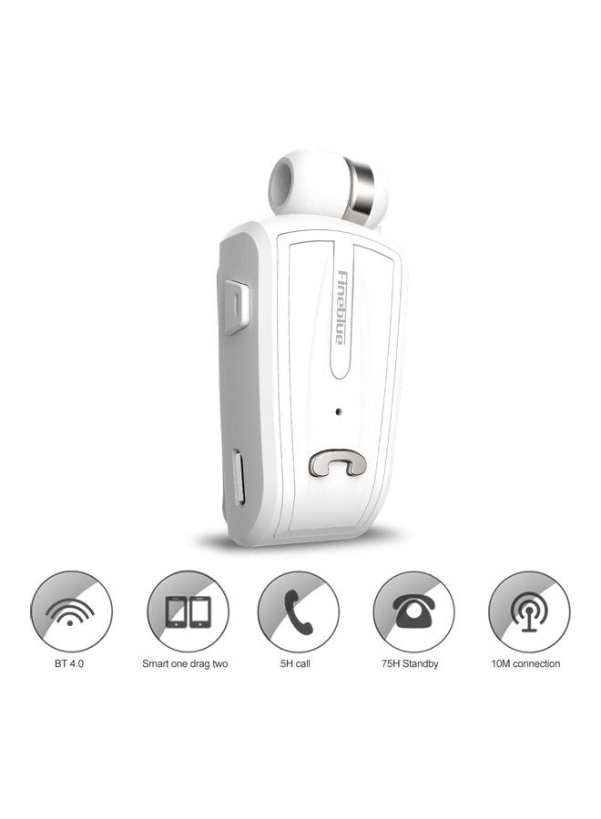 Fineblue - F-V6 Bluetooth 4.0 Wireless In-Ear Headphones With Mic White - Image 1