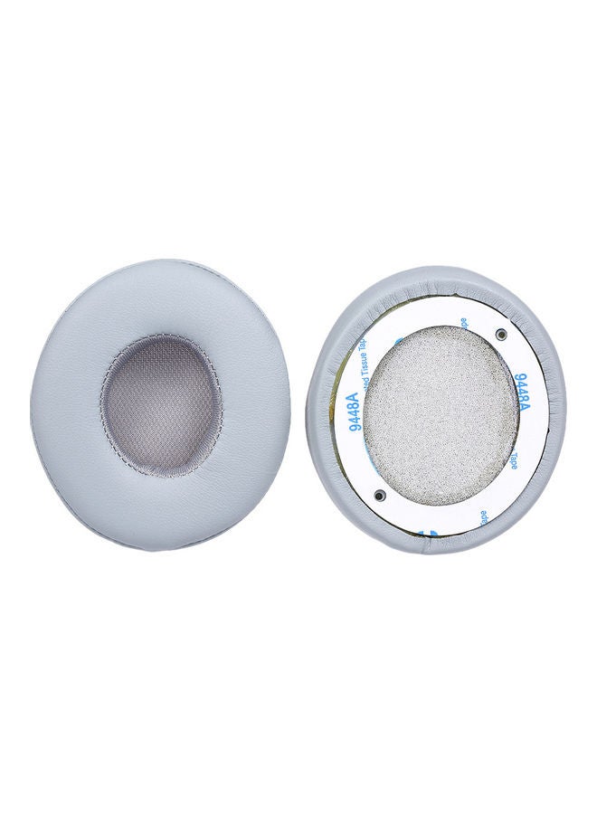 Generic - 2-Piece Replacement Earpad Cushion For Beats Solo 2 / 3 On Ear Wireless Headphones Grey - Image 1