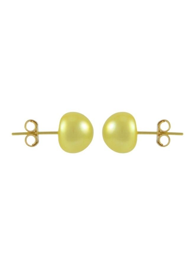 Vera Perla - 18 Karat Gold Pearl Earrings - Image 1