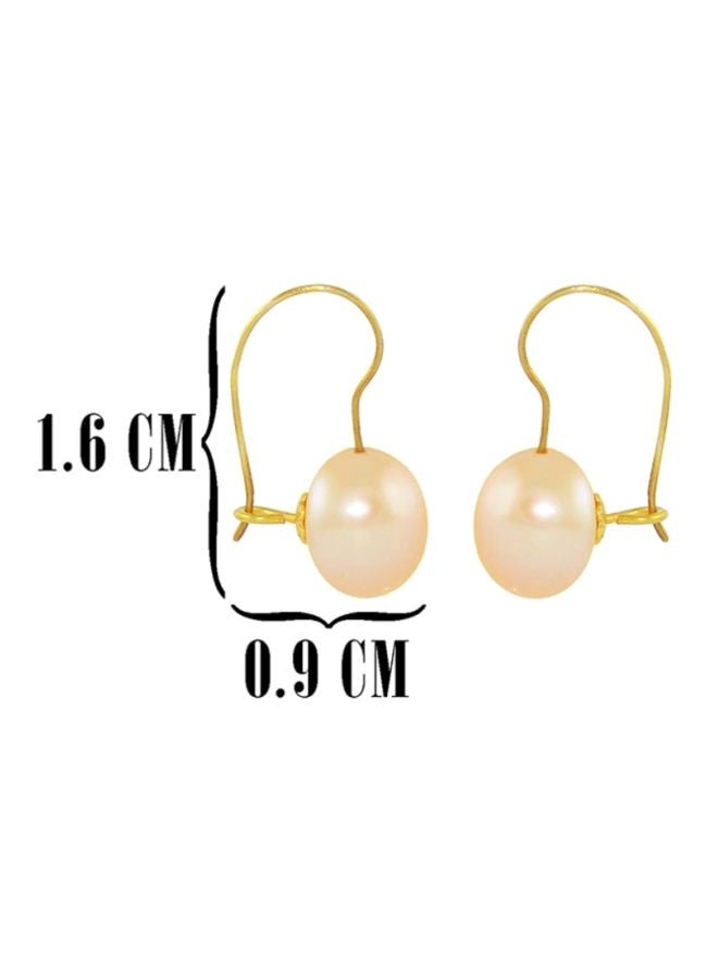 Vera Perla 18 Karat Gold Pearl Earrings - Image 2