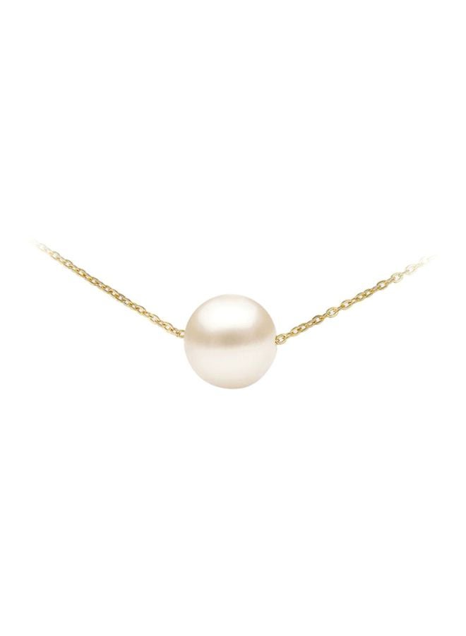 Vera Perla - 10 Karat Gold Pearl Studded Pendant Necklace - Image 1