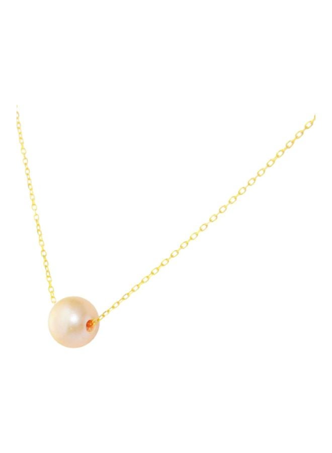 Vera Perla - 10 Karat Gold Pearl Studded Pendant Necklace - Image 1