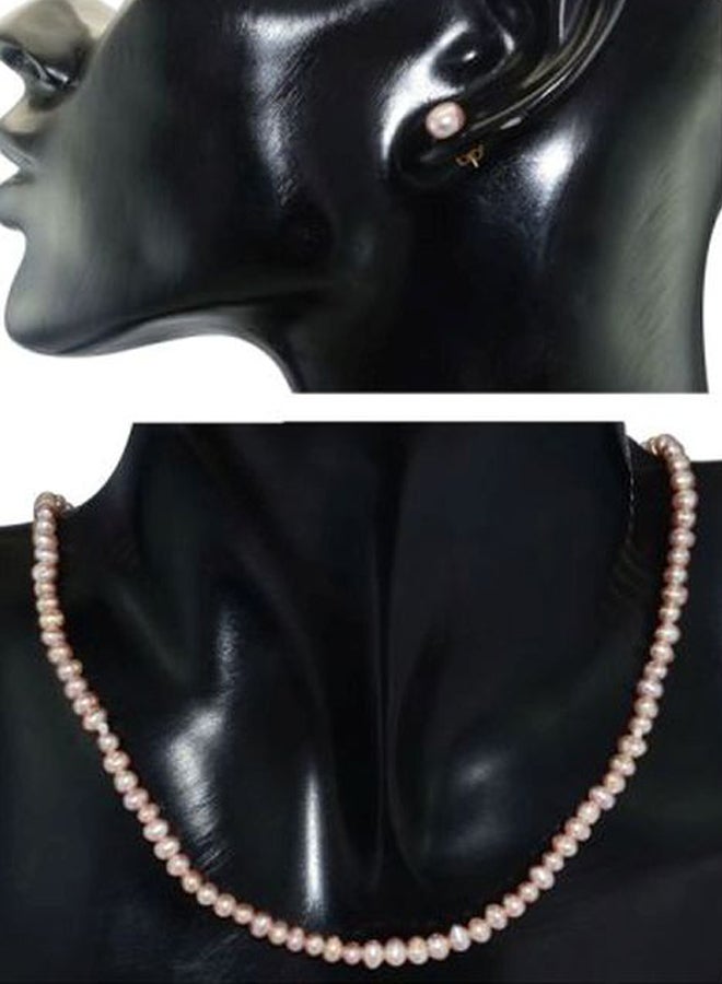 فيرا بيرلا طقم مجوهرات من الذهب عيار 18 قيراطاً واللؤلؤ من 3 قطع - Image 3