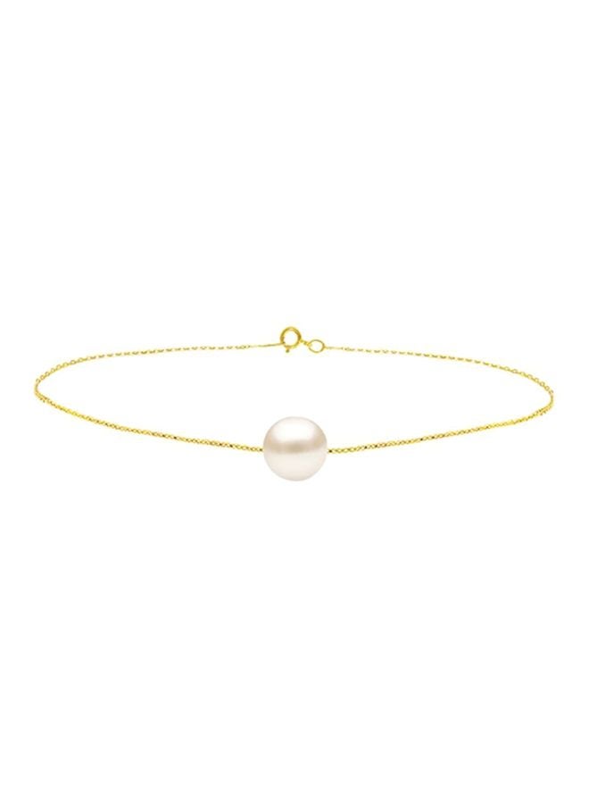 Vera Perla - 10 Karat Gold Pearl Bracelet - Image 1