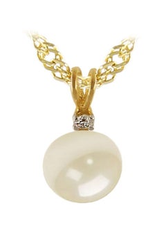 18 Karat Gold Pearl Pendant Necklace