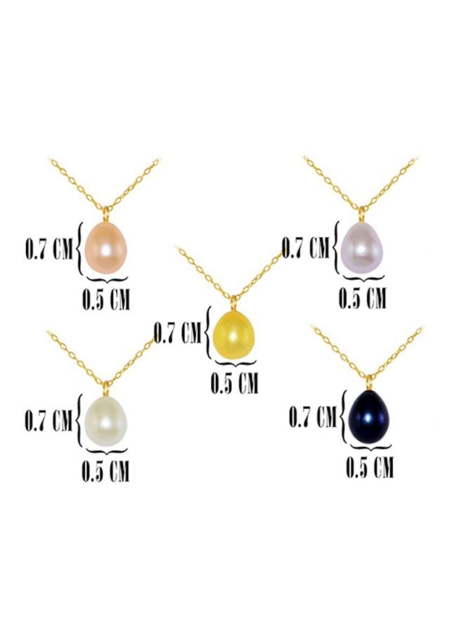 Vera Perla 18 Karat Gold Pearl Pendants And Necklace Set - Image 3