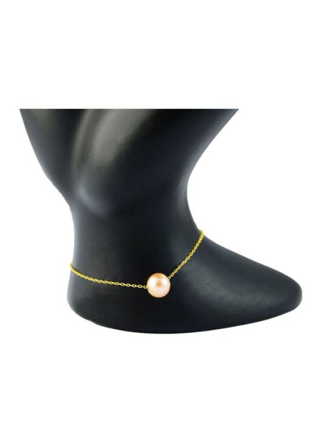 Vera Perla 18 Karat Gold Pearl Studded Charm Bracelet  - Image 3