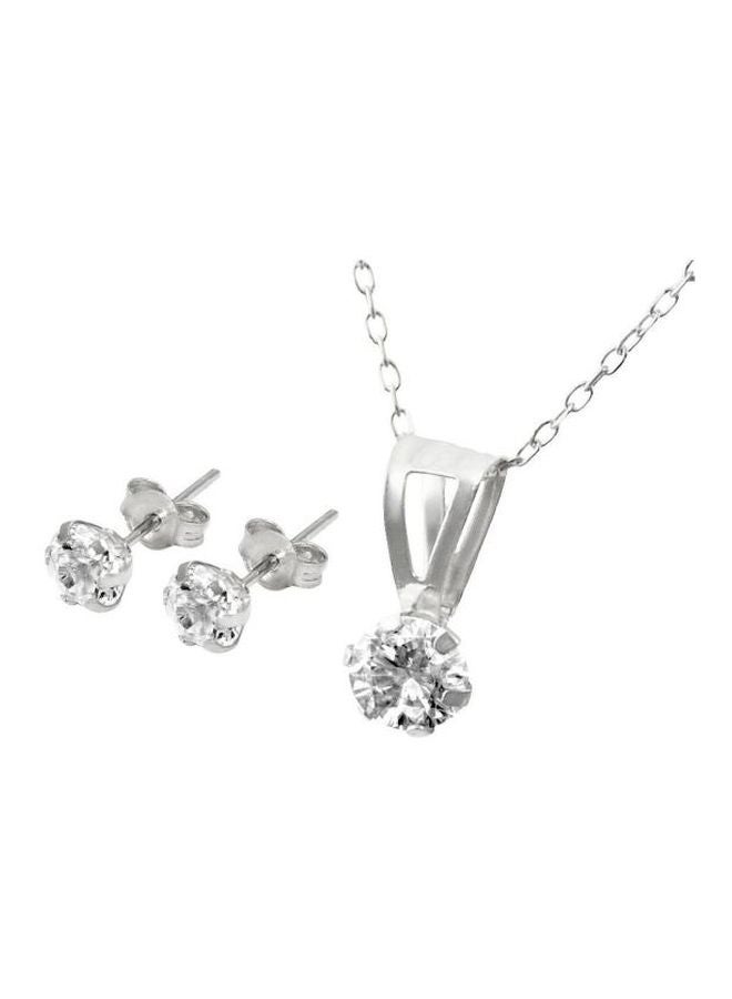 Vera Perla 3-Piece 18 Karat Solid Gold Diamond Solitaire Set  - Image 2