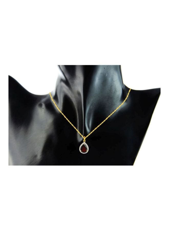 Vera Perla - 18 Karat Gold Diamond Studded Necklace - Image 1