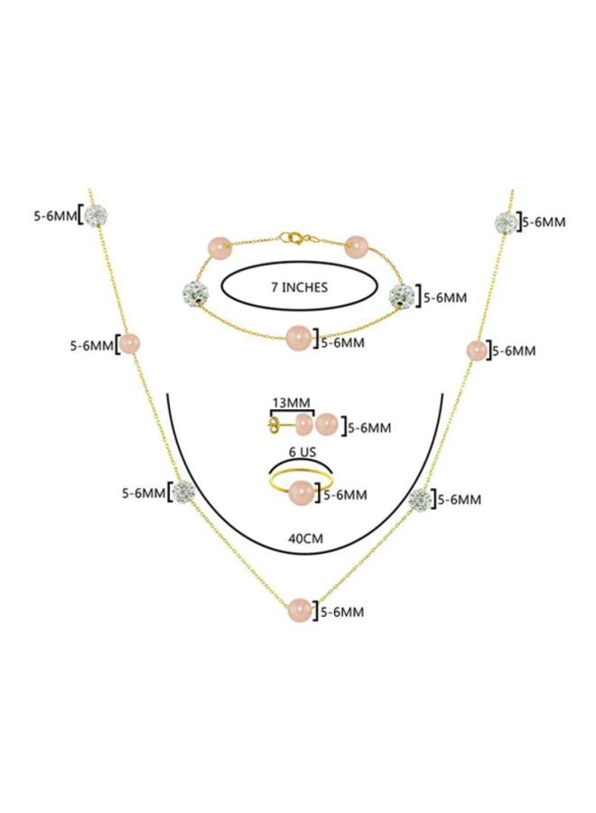 فيرا بيرلا طقم مجوهرات من 5 قطع من الذهب عيار 18 قيراط - Image 2