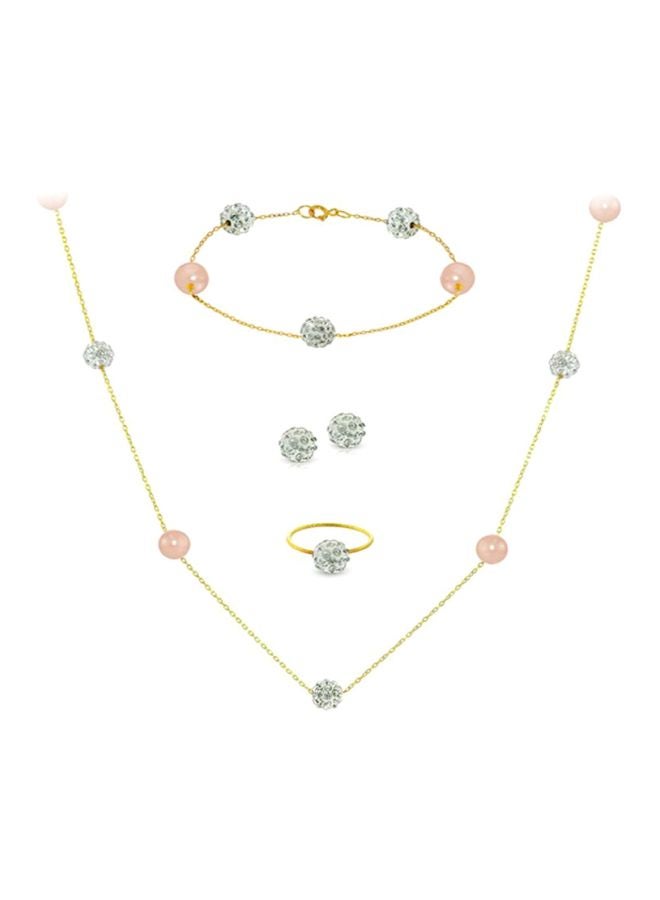 Vera Perla 5-Piece 18 Karat Solid Gold Jewellery Set  - Image 1