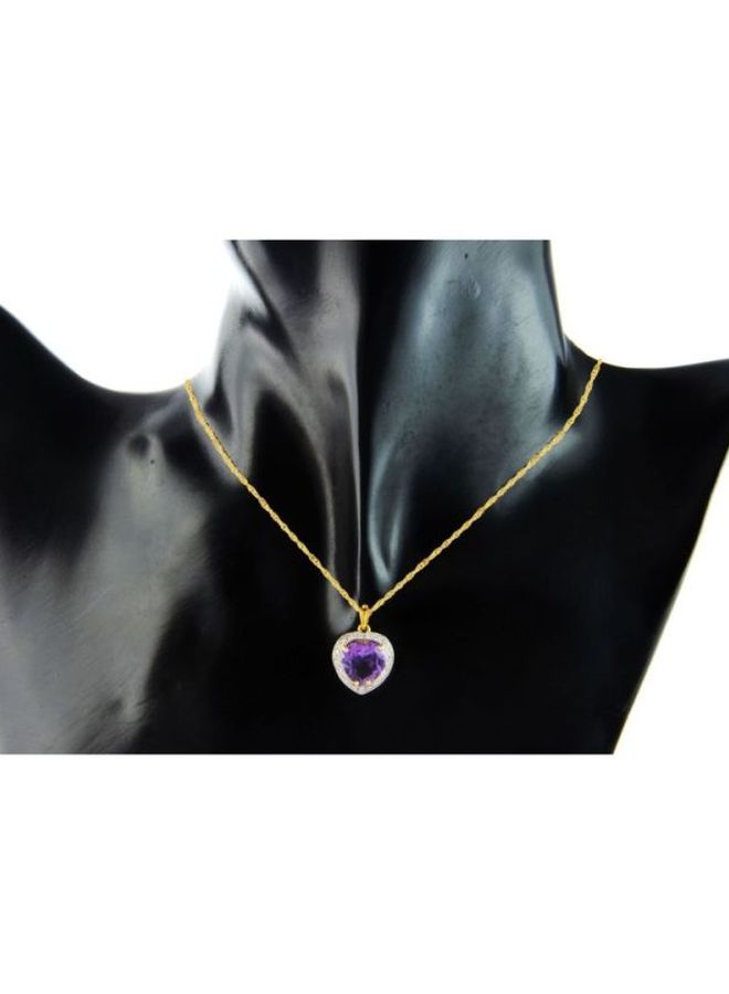 Vera Perla 18 Karat Gold Diamond Studded Necklace  - Image 2