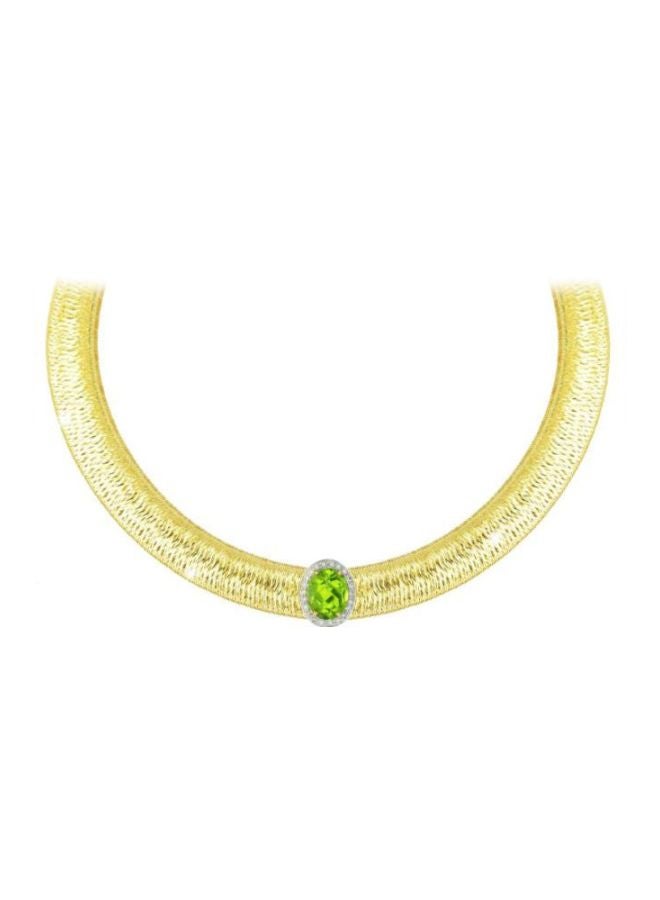 Vera Perla 18 Karat Gold Diamond Studded Necklace  - Image 1